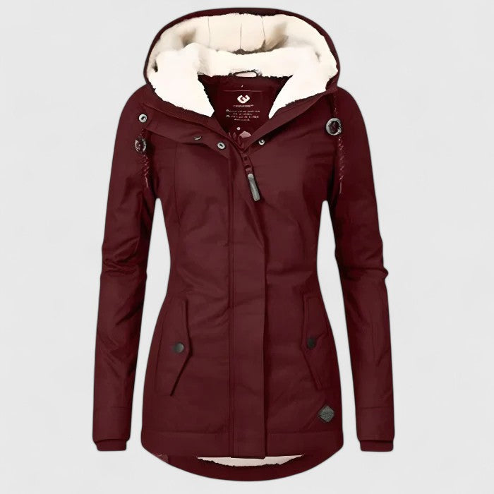Seravia™ Wasserdichte Winterjacke mit Kapuze