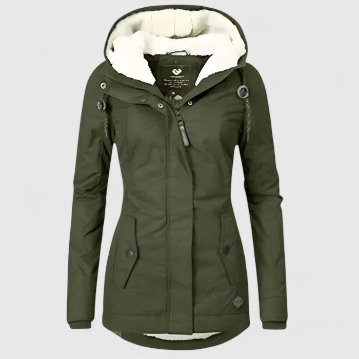 Seravia™ Wasserdichte Winterjacke mit Kapuze